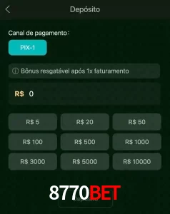 deposits 8770BET